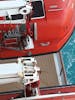 Life boats damaged and rusted 