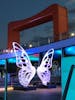 Butterfly Sculpture on Resort Deck