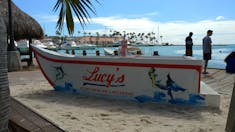 Lucy&#039;s Retired Surfer&#039;s Bar & Restaurant with a great view.