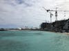 New hotel construction next to Junkanoo Beach 