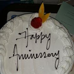 Anniversary cake. Thank you  NCL