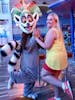 Wife and King Julian near the Aquatheatre