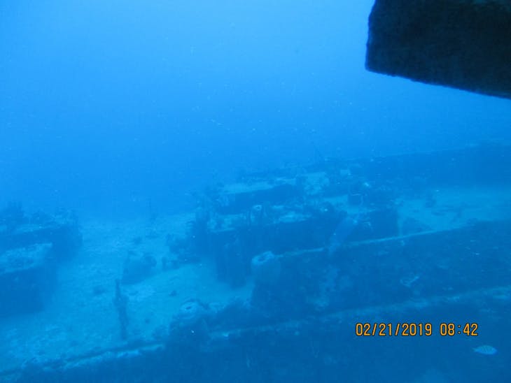 Bridgetown, Barbados - More of sunken ship from sub