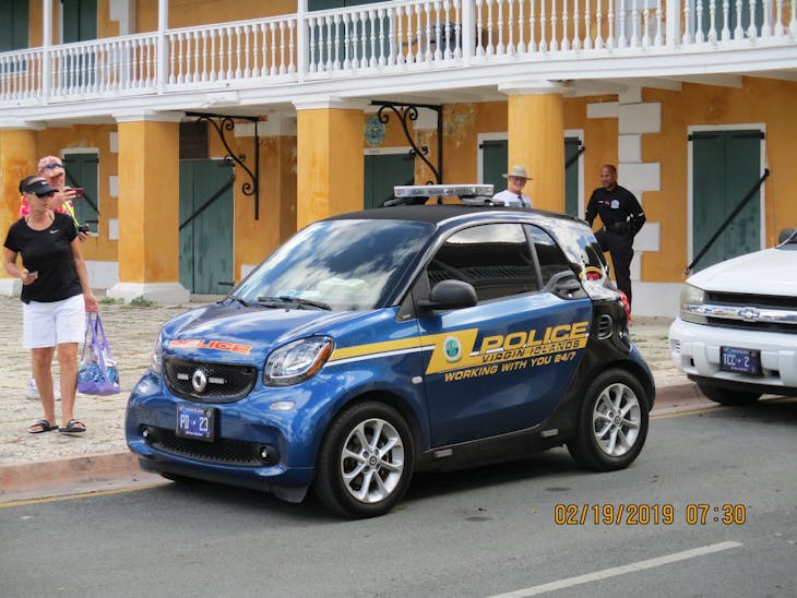 Frederiksted, St. Croix, U.S.V.I. - Police cruiser in St. Croix