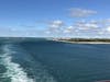 View from the back of the ship as we were leaving Key West