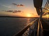 Sunrise over Eleuthera approaching Princess Cays