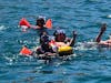 Snorkling on the Santa Maria bay excursion