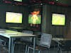 Two large TV screens to show sporting events in the District Brew House