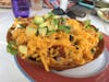 Giant taco salad at Paradise Beach