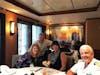 Lunch in NY with the Captain and his wife after boarding the ship