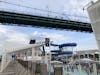 Crossing under the Lion's Gate Bridge in Vancouver