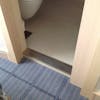 dangerous step between bathroom and bedroom