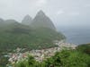 The Pitons and Soufriere
