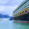 Disney Wonder pulling up to Dawes Glacier in Endicott Arm