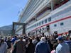 Getting off the ship in Juneau