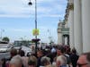 The line to get into the Hermitage