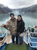 In Glacier Bay, a little chilly but very beautiful.