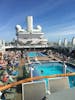 The main pool deck