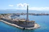 Entering the port of Messina