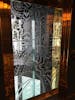 Art Deco glass elevator doors