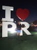 I Love PR sign in San Juan port