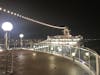 Ship at night in Bari