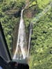 View of Jurassic Falls from the helicopter 