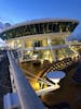 Pool deck at sunrise 