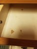 Stains in drawer 