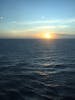 Sun set at sea. 