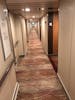 The hallway to our cabin from the midship elevator. Deck eight. 