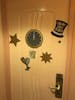 Decorated cabin door