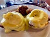 Eggs benedict at the Sea Day Brunch