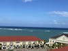 View from room balcony while on ship in port