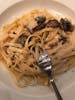 fettuccine alfredo with mushroom (so good).