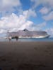 Ship from the beach in Jamaica.