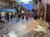 Exercising in the promenade 