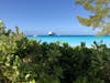 Perfect view of ship from Half Moon Cay island’