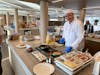 Abdullah at the omelette station