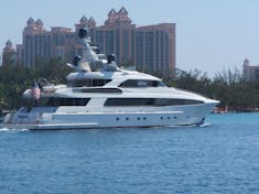 Usher's yacht in Nassau