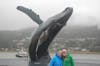 Fairly recent sculpture by Juneau-Douglas Bridge