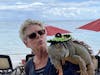 Iguana in sombrero at Costa Maya