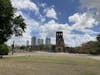 The old city ruins and the current city