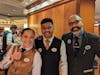 Our dining room wait staff...Maria, Omkar, and Raj