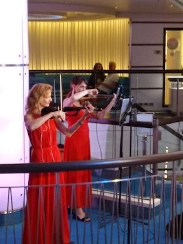 Violin players from Ukraine - Carnival Vista