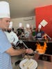 Cozumel excursion: Chef Tabasco Cooking and Tasting . . . a shot of our dessert prep.