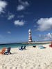 The closest beach to the ship on the private island