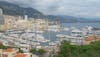 Marina of Monaco view from the top. Monaco