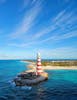 The lighthouse on Ocean Cay