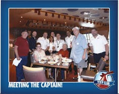 Diamond brunch with captain and staff, my first cruise being diamond
